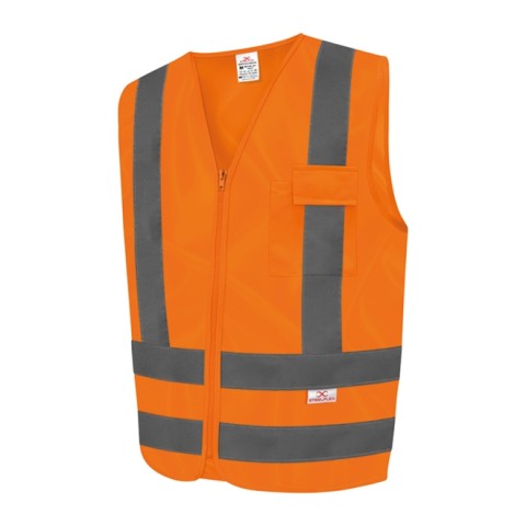Colete 1 bolso laranja fluorescente - Kalipso (M)